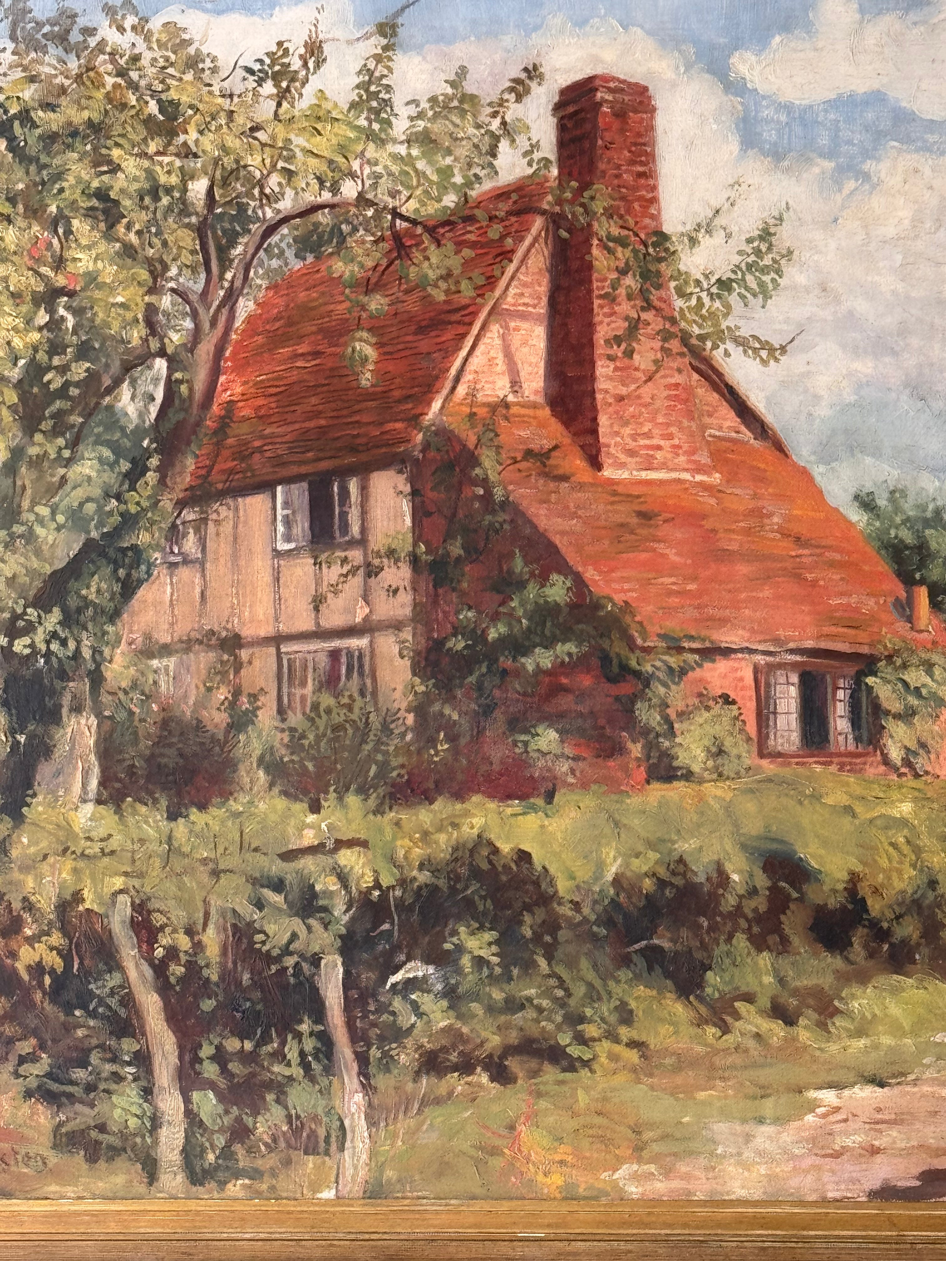 Original English Cottage Landscape